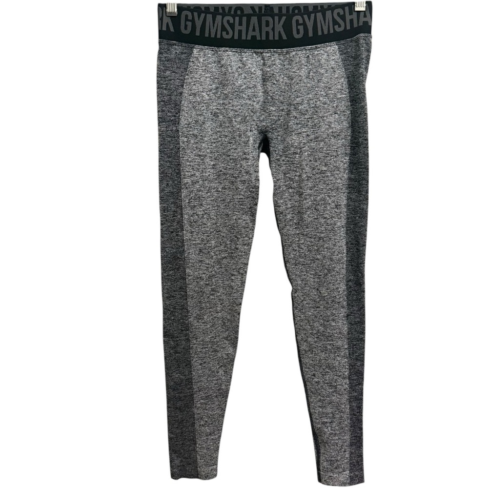 Gymshark Flex Low Rise Athletic Gym Workout Leggings Black Marl Charcoal M - Picture 5 of 14